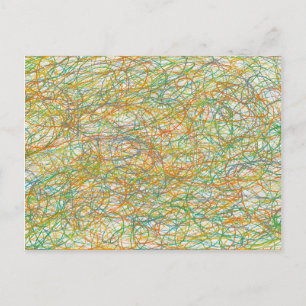 scribble art postcard