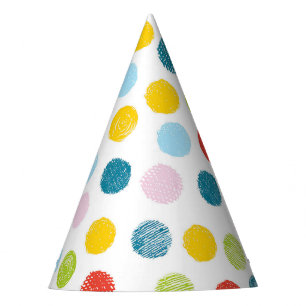 Scribble Dots Party Hat