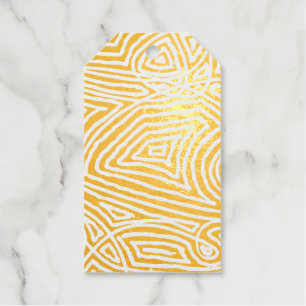 Scribble Foil Favour Tags