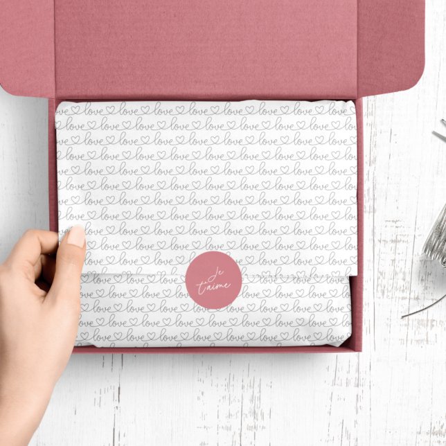 Scribble Love | Black and White Tissue Paper (Creator Uploaded)