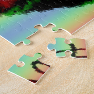 Scribble Love Xoxo Heart Stripe Puzzle