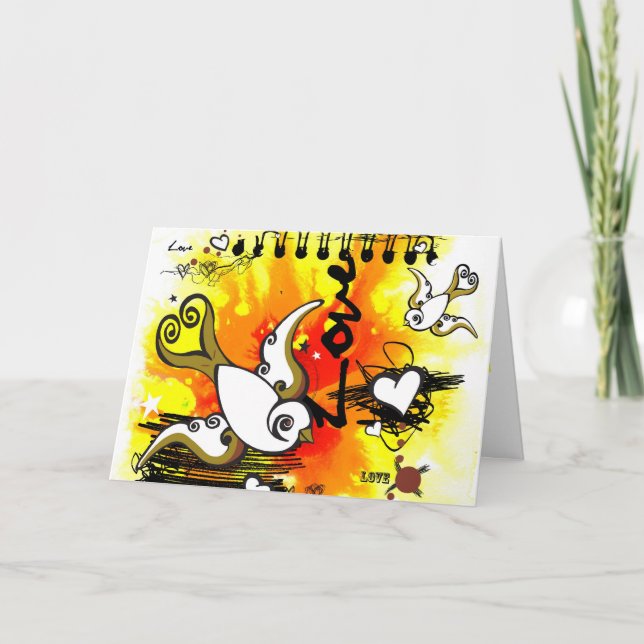 Scribble me some Love! Holiday Card (Front)