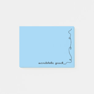 Scribble Pad Blue Post-it Notes