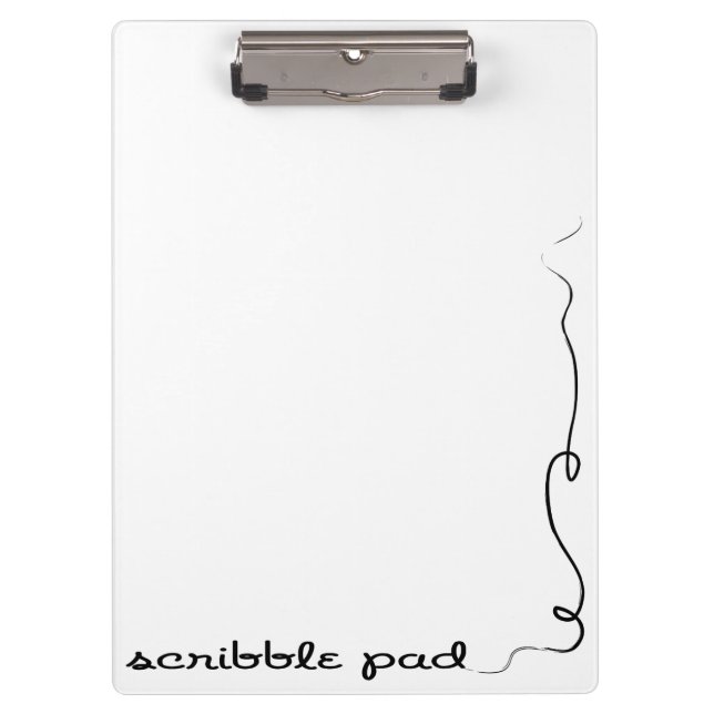 Scribble Pad Clipboard (Front)