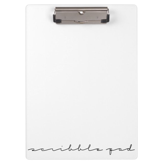 Scribble Pad Clipboard (Front)