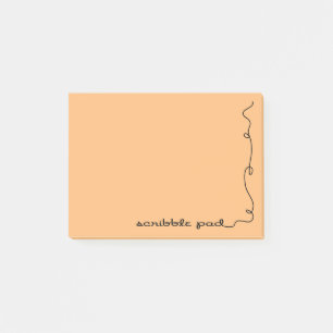 Scribble Pad Orange Post-it Notes