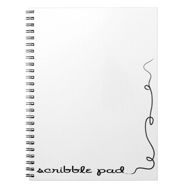 Scribble Pad Spiral Notebook (Front)
