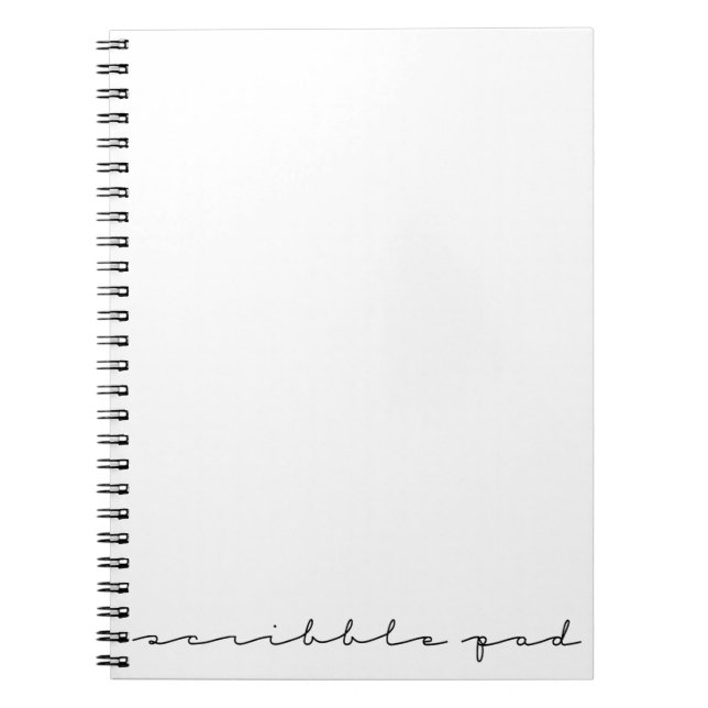Scribble Pad Spiral Notebook (Front)