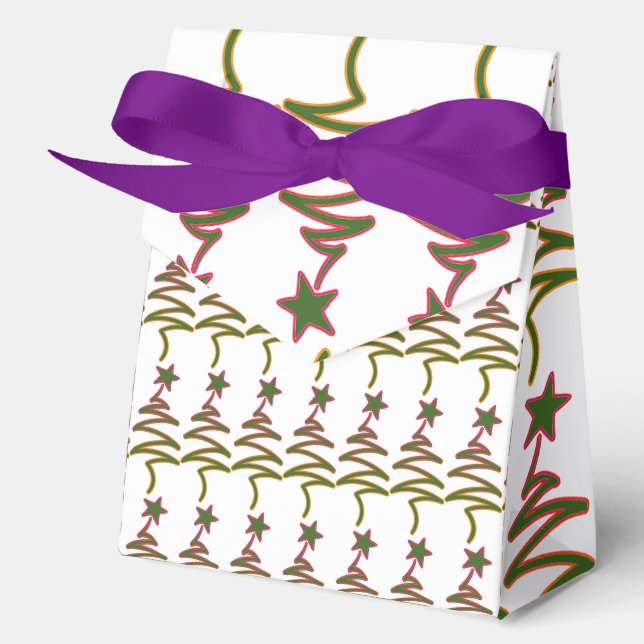 Scribble Tree + Star Favour Box (Front)
