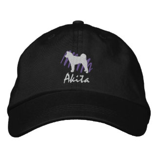 Scribbled Akita Embroidered Hat