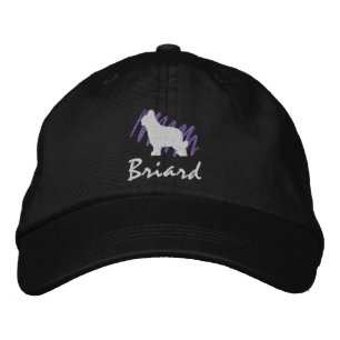 Scribbled Briard Embroidered Hat