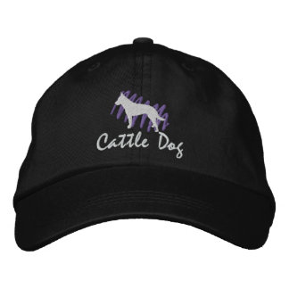 Scribbled Cattle Dog Embroidered Hat