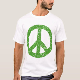 Scribbled Peace Symbol - Avocado T-Shirt