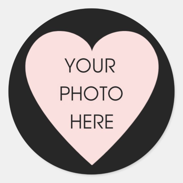 Scribbleprint Black Heart Border Sticker (Front)