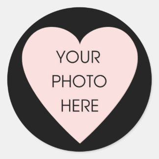 Scribbleprint Black Heart Border Sticker