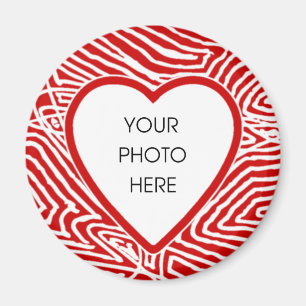 Scribbleprint Heart Border Magnet Template