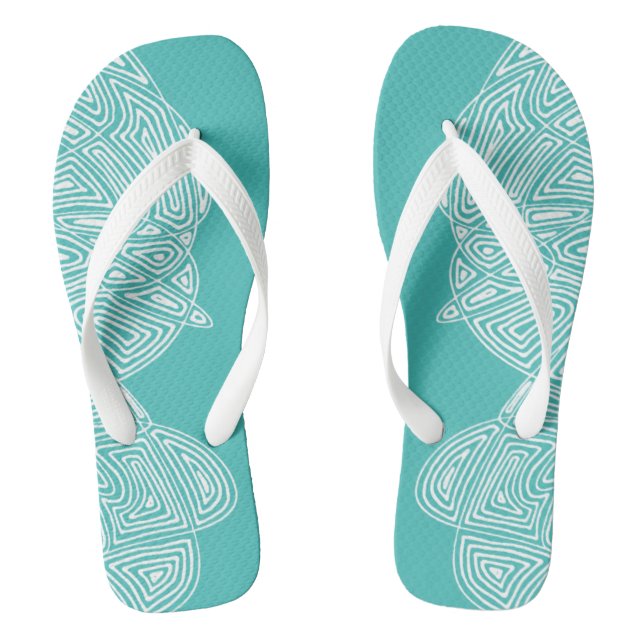 Scribbleprint Waves Jandals (Footbed)