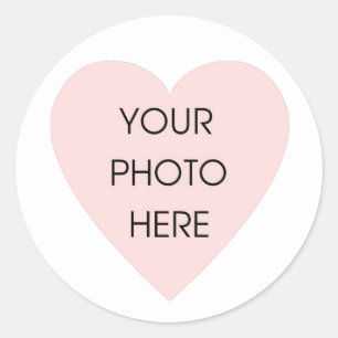 Scribbleprint White Heart Border Sticker