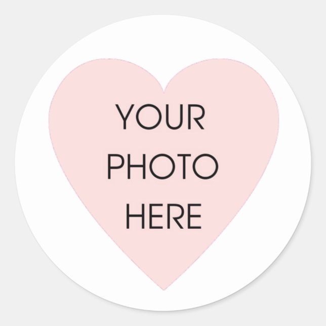 Scribbleprint White Heart Border Sticker (Front)