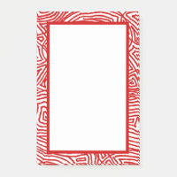 Scribbleprints Border Red