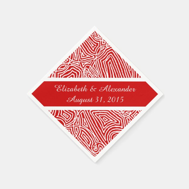 Scribbleprints Diamond Napkin (Corner)