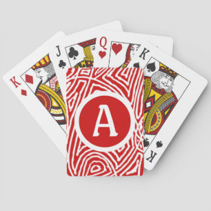 Scribbleprints Initial Playing Cards