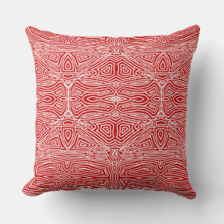 Scribbleprints Red Cushion