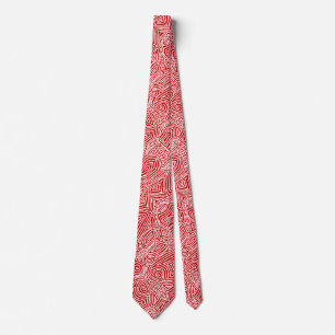 Scribbleprints Red Tie