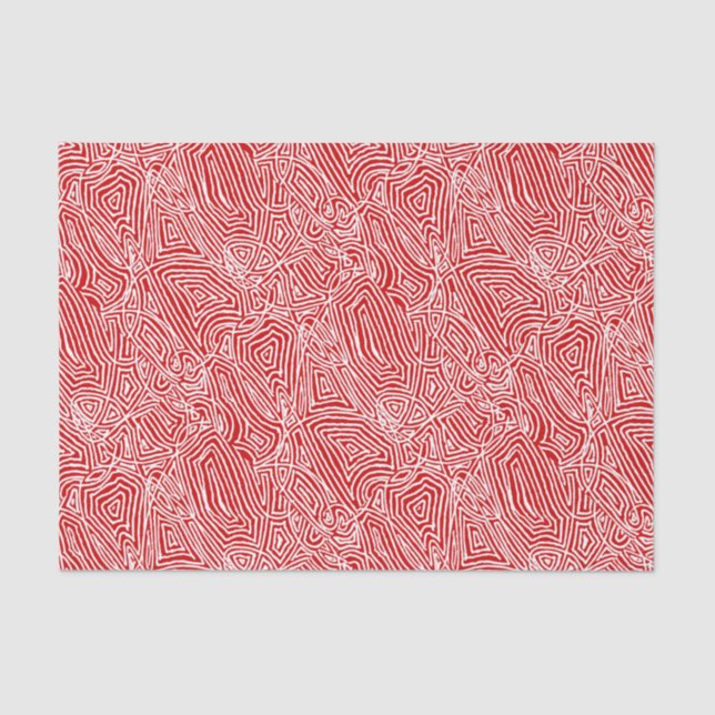Scribbleprints Red Tissue Paper (Front)