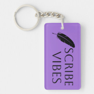 Scribe Vibes Author Writer Poet Key Ring