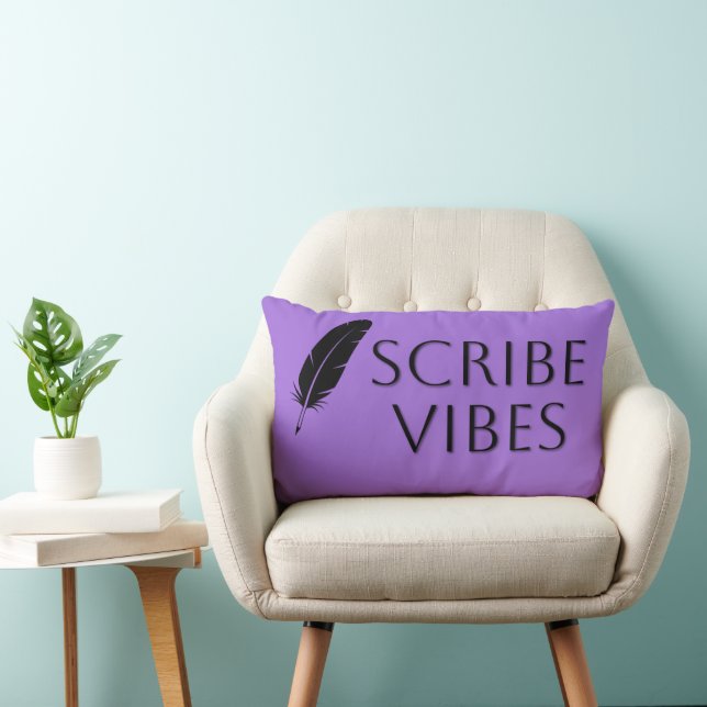 Scribe Vibes Author Writer Poet  Lumbar Cushion (Chair)