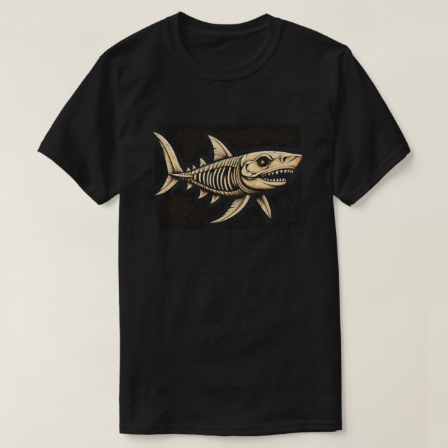 Scrimshaw Shark T-Shirt (Design Front)