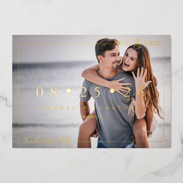 Script 2 Photo | Save The Date (Front)
