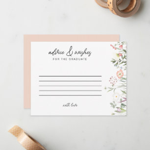 Script Advice & Wishes Graduate Wildflower Card
