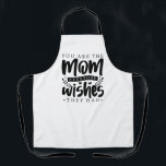 Script Best Mum Typography Apron<br><div class="desc">Celebrate the incredible mum in your life with the Script Best Mum Typography Apron, a stylish and heartfelt kitchen accessory. Featuring the touching phrase, "You are the Mum Everyone Wishes They Had, " this apron combines elegance and sentiment in a beautiful script font, making it a perfect gift for the...</div>