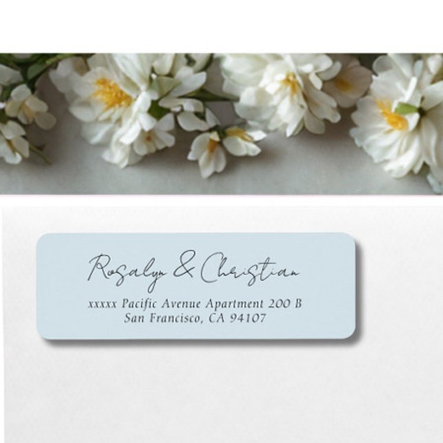 Script Blue Return Address (Creator Uploaded)