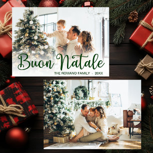 Script Buon Natale Photo Holiday Card