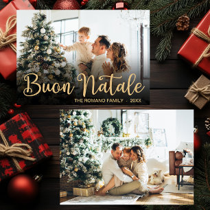 Script Buon Natale Photo Holiday Card