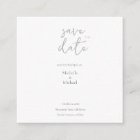 Script Calligraphy Wedding Modern Save the Date