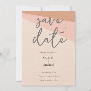 Script Calligraphy Wedding Modern Save the Date Invitation