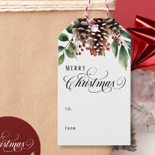 Script Christmas Gift Tags
