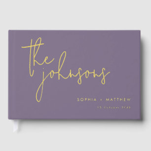 Script Custom Names Wedding Foil Guest Book