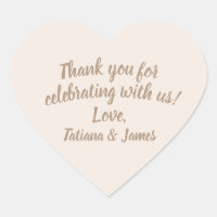 Script Customisable Thank You Heart