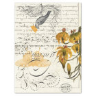 Script Digital Collage Decoupage Tissue Paper