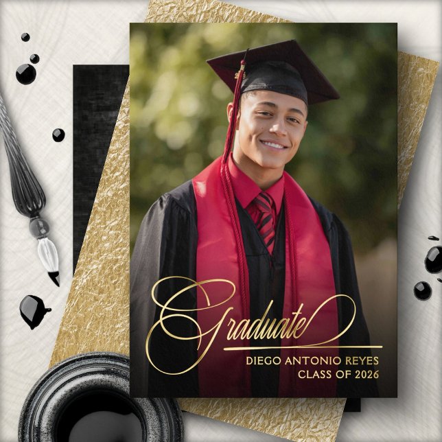 Script Elegant Graduation Announcement (Creator Uploaded)