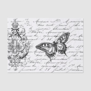 Script Ephemera Tissue Paper