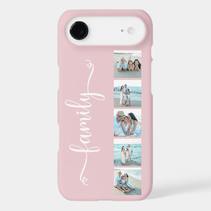 Script Family Photo Blush Pink