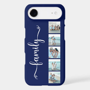 Script Family Photo Navy Blue