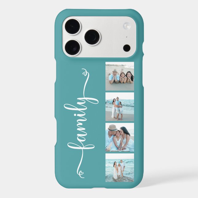 Script Family Photo Teal (Back)