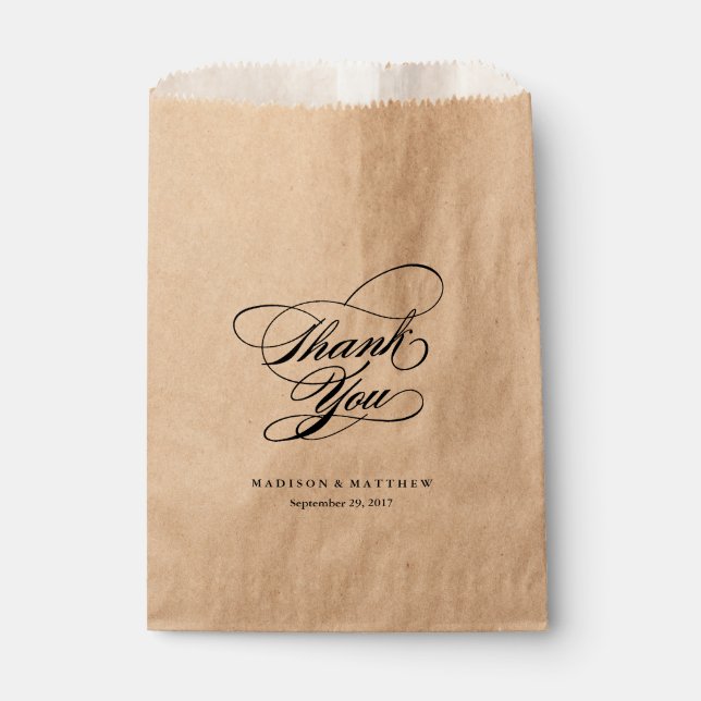 Script Favour Bags (Front)